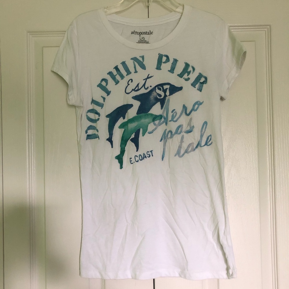 aéropostale dolphin pier short sleeve tee